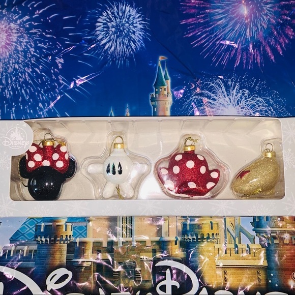 Disney Parks Minnie Mouse Christmas Ornament Set - Picture 2 of 7